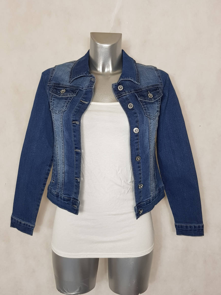 Veste Jeans bleu délavé A Veste Jeans bleu délavé A