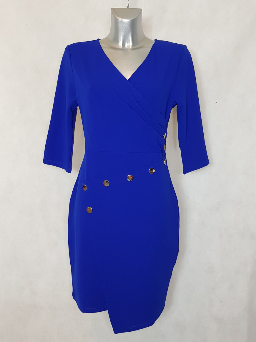 Robe droite bleu roi hotsell