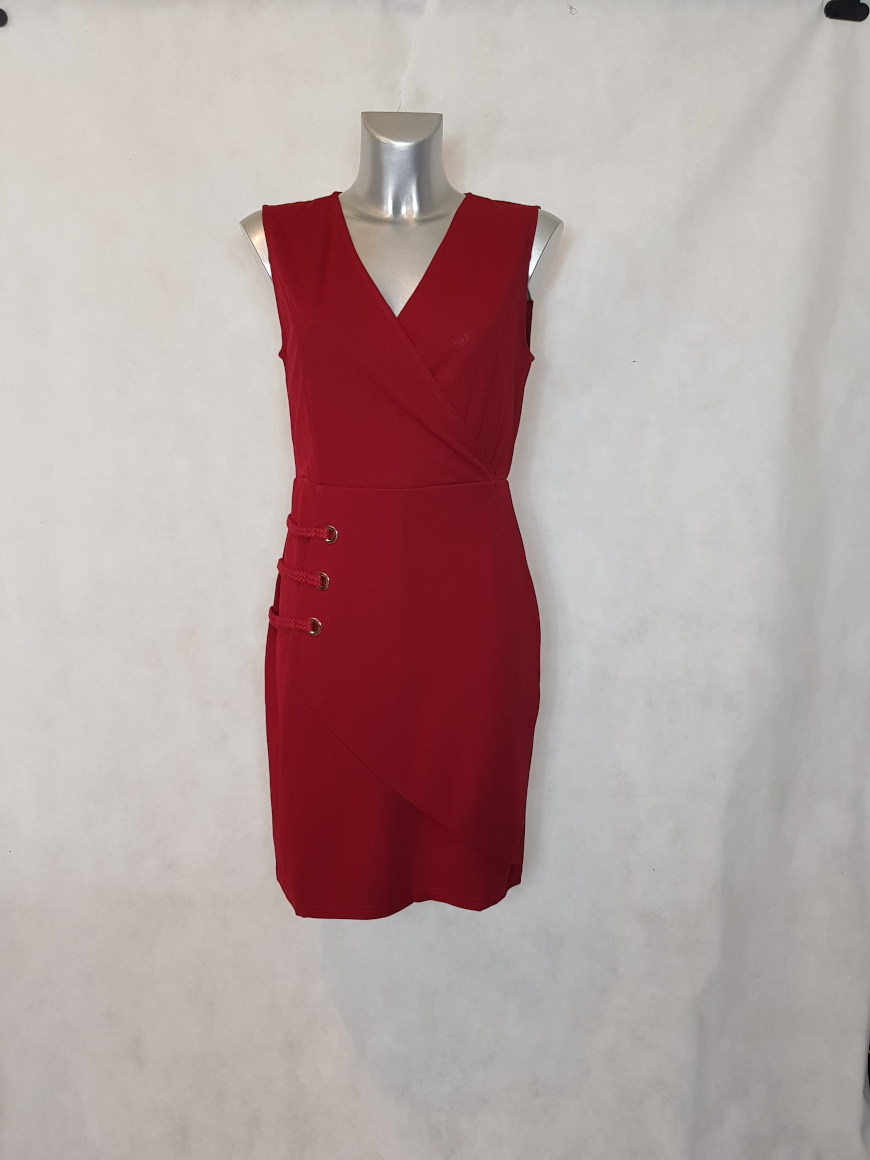 robe droite bordeaux