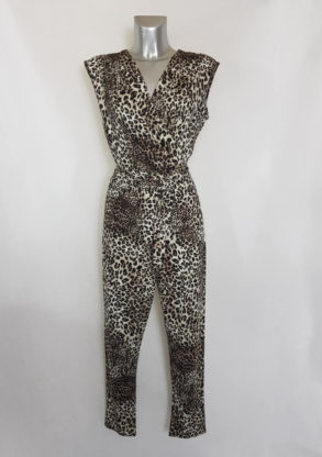 Combinaison tendance femme chic motif léopard