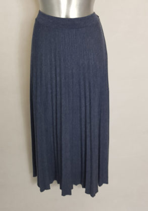 Jupe pull longue plissée femme taille élastique
