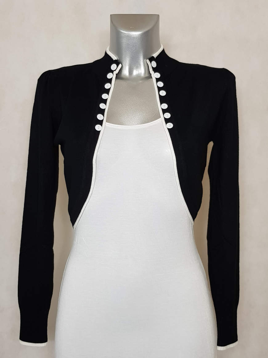 gilet bolero noir femme