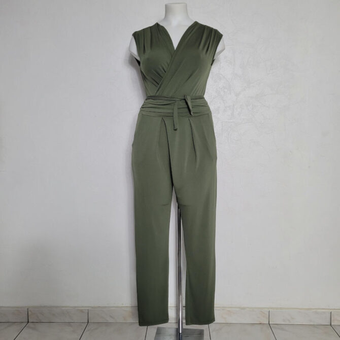 combinaison pantalon kaki femme​