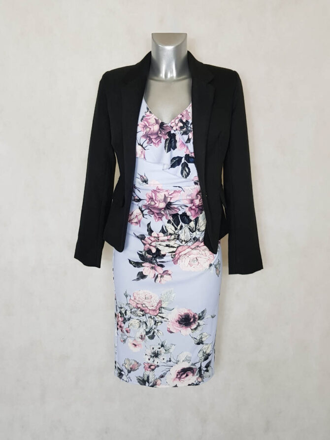 Robe drapée volantée – Image 3