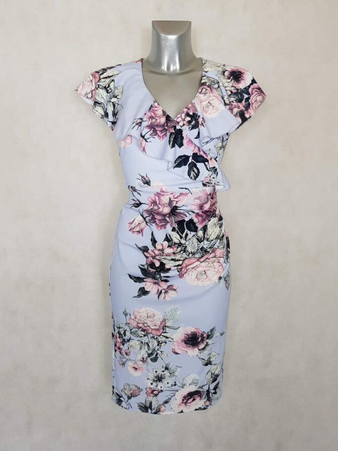 Robe drapée volantée – Image 2