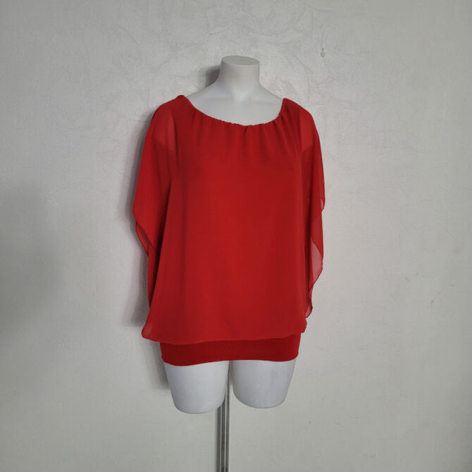 hauts habillés Madeleine vêtements femmes tunique rouge femme