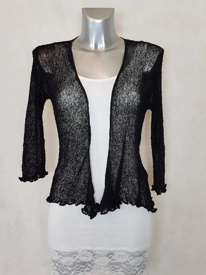 Gilet bolero femme noir – Image 4
