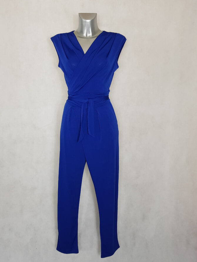 Combinaison pantalon habillée femme avec ceinture à nouer