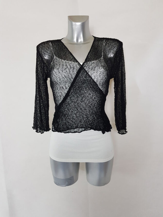 Gilet bolero femme noir – Image 3