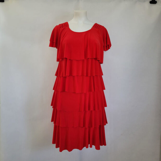 robes de soirée grande taille pour mariage volants superposés amincissant