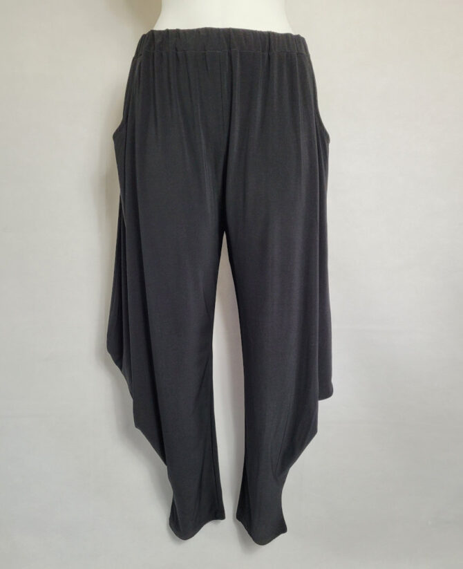 Sarouel femme chic noir grandes tailles