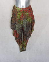 Sarouel femme original taille haute élastique motif aztèque
