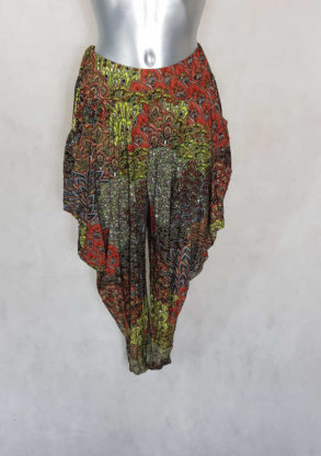 Sarouel femme original taille haute élastique motif aztèque