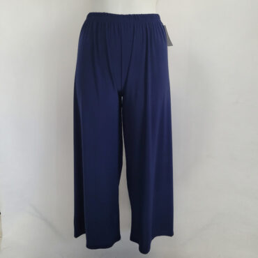 pantalon large grande taille femme ronde marine taille elastique tissus fluide mode femme senior