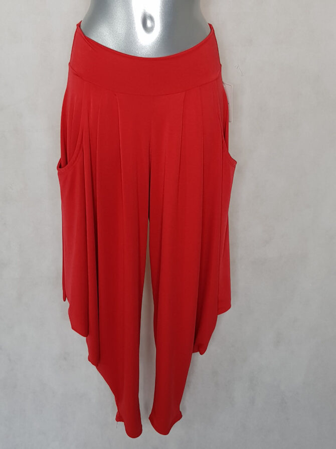 Sarouel femme tendance rouge confortable original
