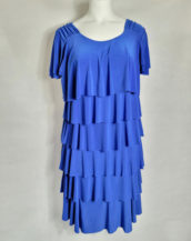 Robe à volants élégante pour femme ronde