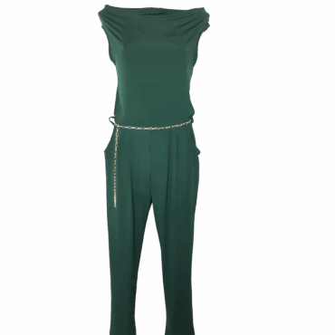 Combinaison pantalon femme verte