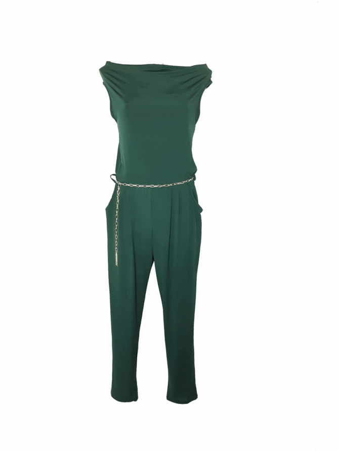 Combinaison pantalon femme verte