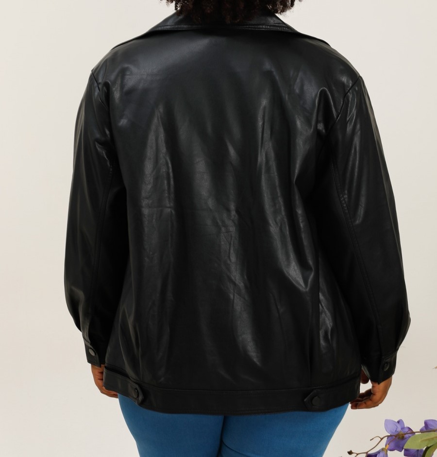 veste noir femme ronde