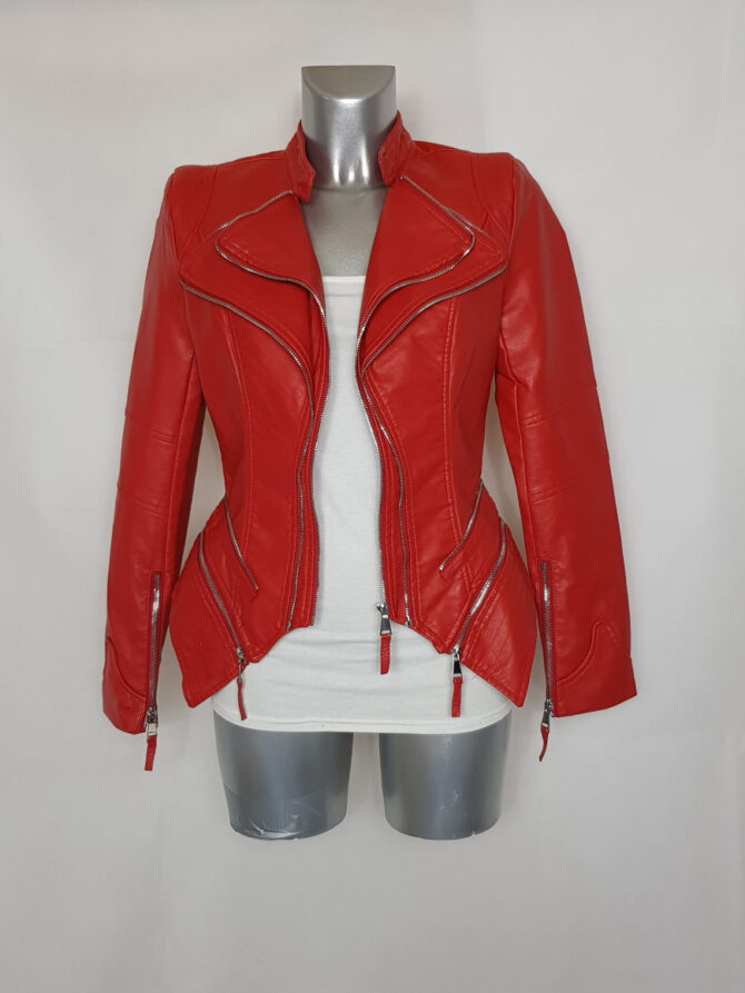 Perfecto similicuir rouge – Image 3