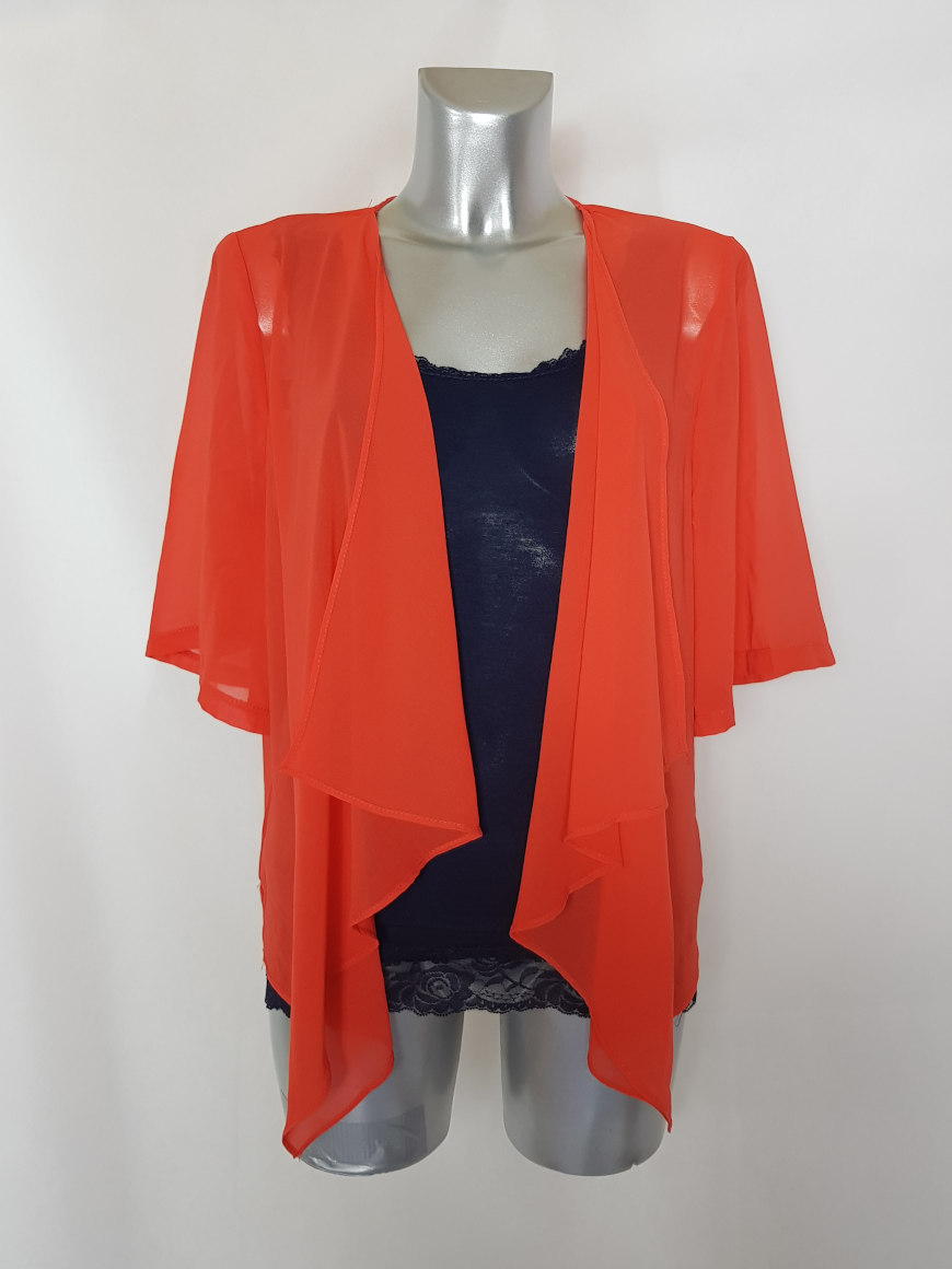 gilet rouge grande taille