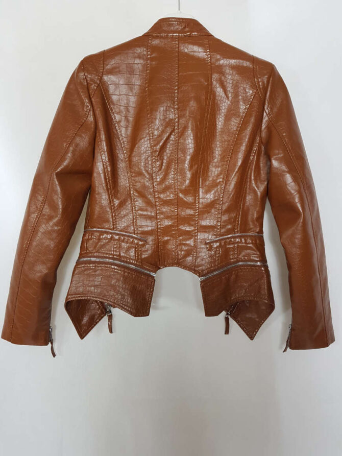 Perfecto similicuir croco camel – Image 3
