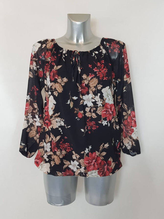 Blouse légère voile floral femme chic et tendance