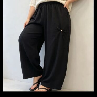 pantalon bouffant femme​ ronde taille elastique