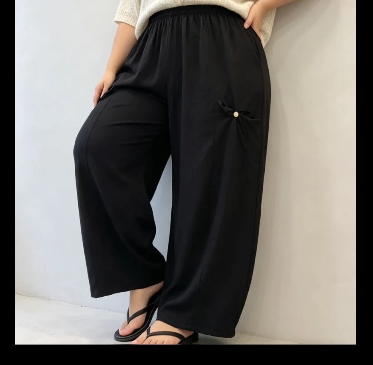 pantalon bouffant femme ronde taille elastique