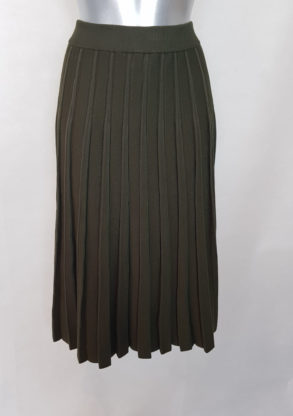 Jupe courte évasée en laine femme mode
