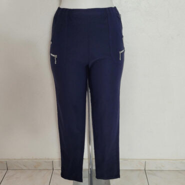 pantalon taille haute élastiquée femme sans bouton ni fermeture tissu extensible