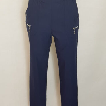 pantalon taille haute élastiquée femme