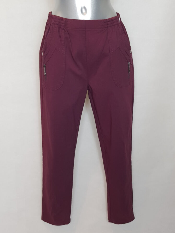 pantalon femme taille élastiquée sans bouton