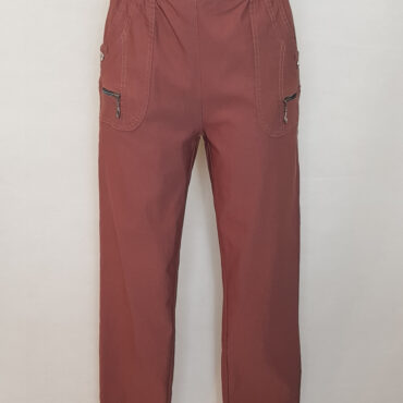 pantalon femme taille haute elastique couleurs vieux rosepensée pour repondre aux besoins des femmes seniors