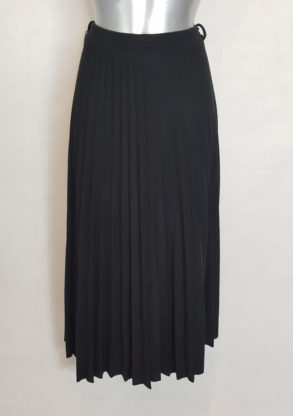 Jupe plissée grande taille en laine femme ronde