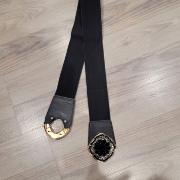 Ceinture noir élastique chic femme grande taille