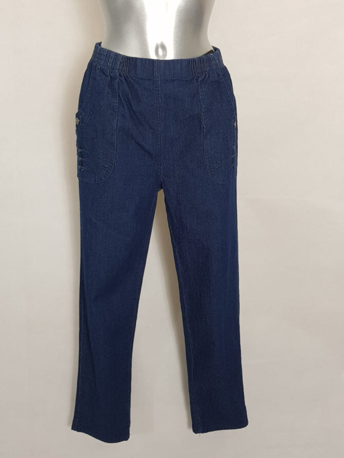 jean femme taille élastiquée sans bouton