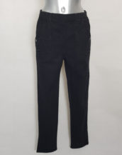 Pantalon jeans noir femme ronde taille élastique