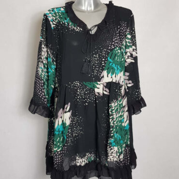 Tunique longue originale femme ronde chic