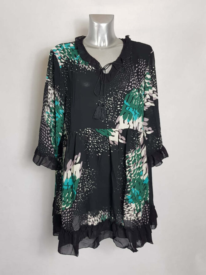 Tunique longue originale femme ronde chic