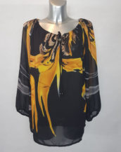 blouse droite chic voile colorée femme forte stylée