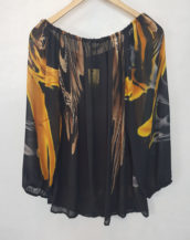 blouse droite chic voile colorée femme forte stylée