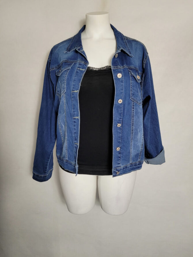 veste jean femme grande taille pour les rondes : vetement grande taille moderne femme