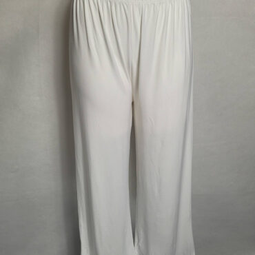 pantalon taille haute femme blanc