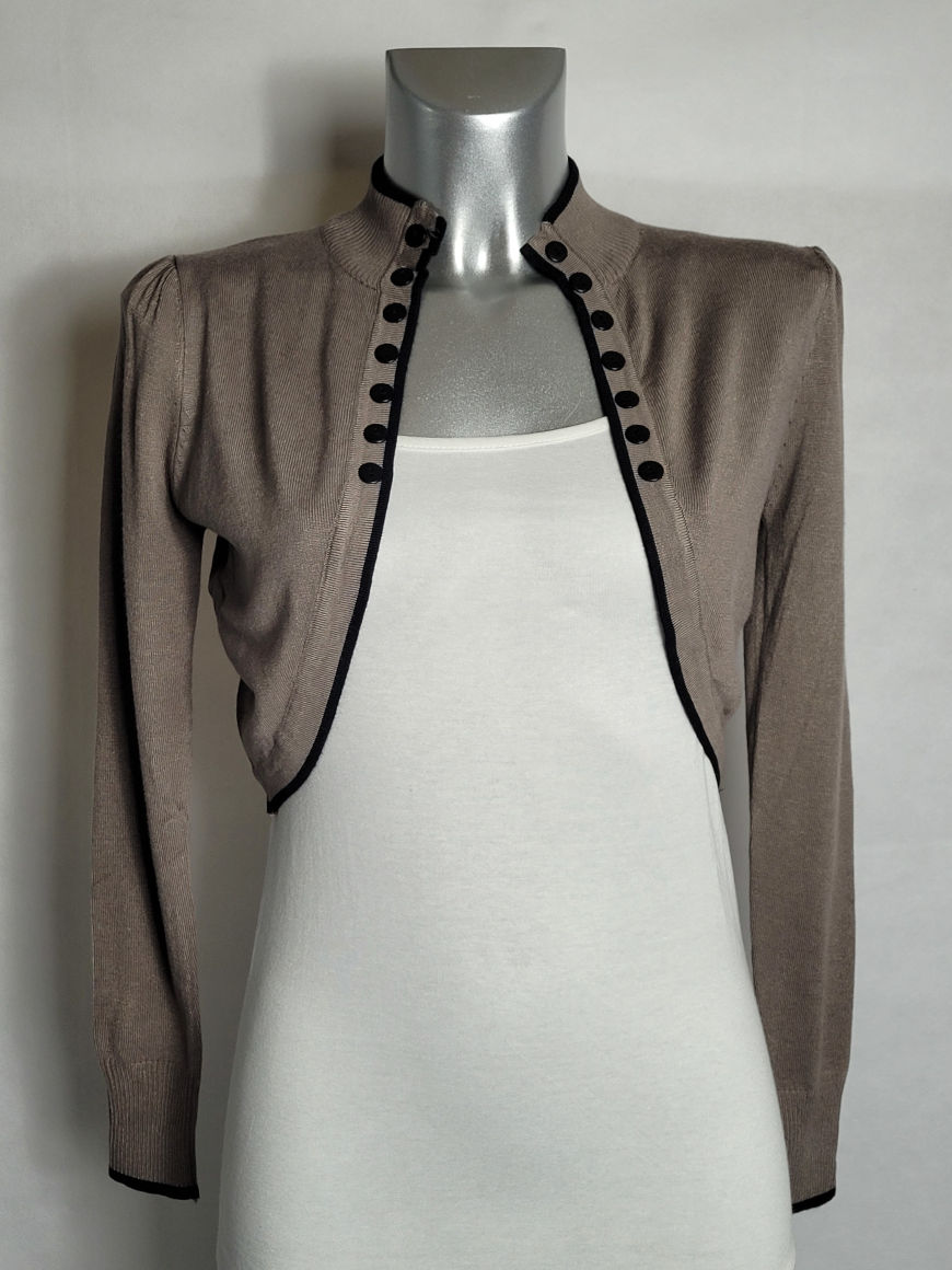 Veste Bolero Manche Courte Femme Blanc Noir Manches Courtes Veste
