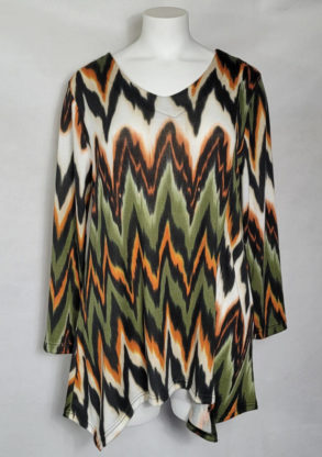 Tunique pull motif tendance femme ronde chic