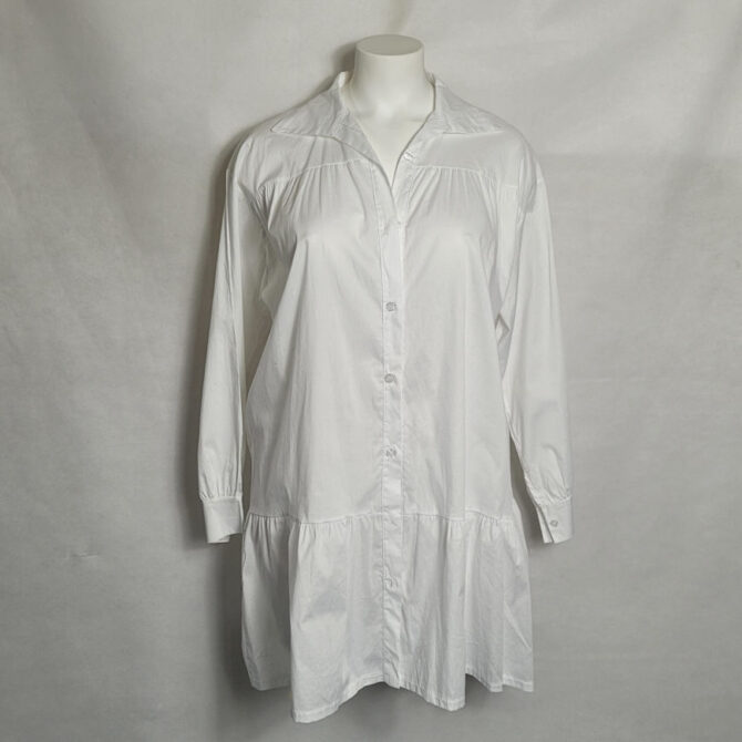 Chemise blanche grande taille femme ronde