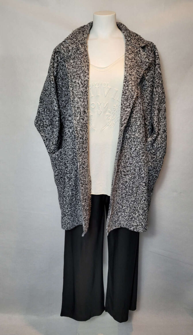 tenue Manteau laine bouillie femme