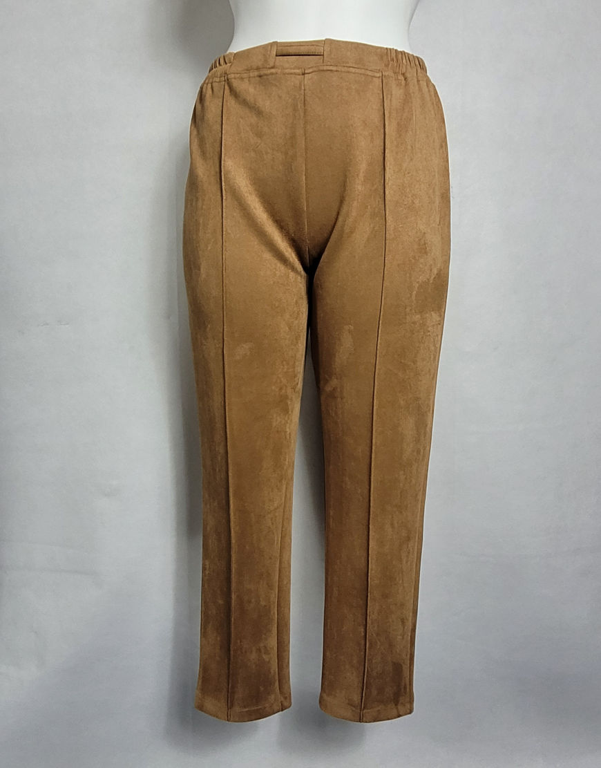 Pantalon chic suédine femme grande taille