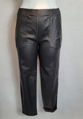 Pantalon enduit élégant femme grande taille